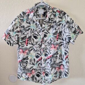 DENIM & FLOWER Ricky Singh Floral Print Men's Aloha Shirt